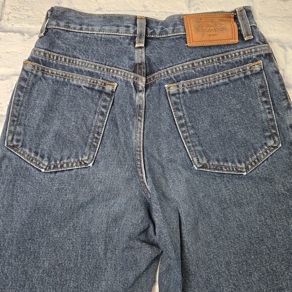 Vintage Union Made Calvin Klein Jeans Women's USA 90s size 4 Straight Leg - Picture 6 of 16